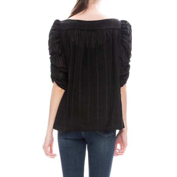NWT FRAME Black Silk Blouse - Picture 6 of 14